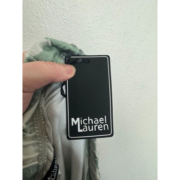 Michael Lauren Revolve Sz S Nate Cropped Sweatpants Green Camo Elastic Waist NWT - Picture 7 of 12